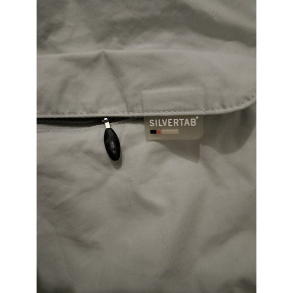 Levi's SilverTab Button Shirt White/Beige Short Sleeve Men XL Hidden Pocket - Picture 4 of 9